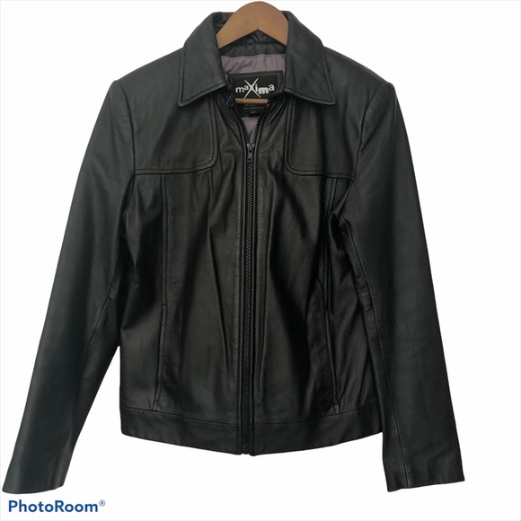 Wilsons Leather Jackets & Blazers - COPY - Wilsons Leather Maxima black leather jacket